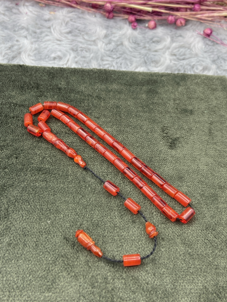 5x8 mm Salih Şirin Usta İşi Ateş Kehribar