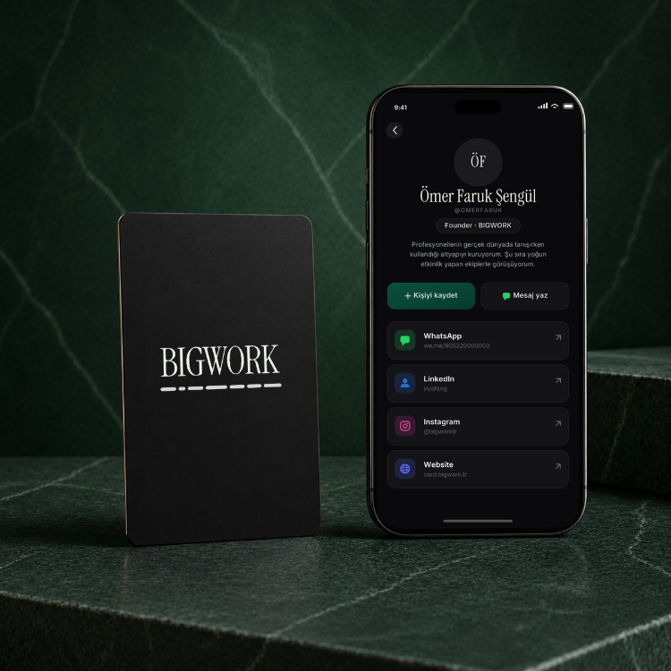 NFC Dijital Kartvizit - Premium