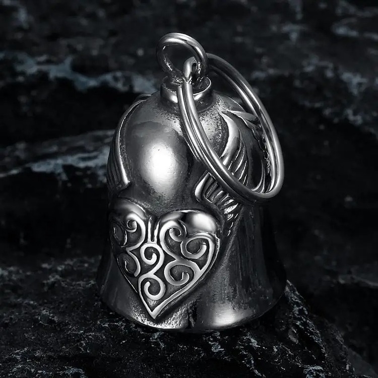 Guardian Bell – Kanatlı Kalp Model | Motorcular İçin Aşk ve Koruma Çanı