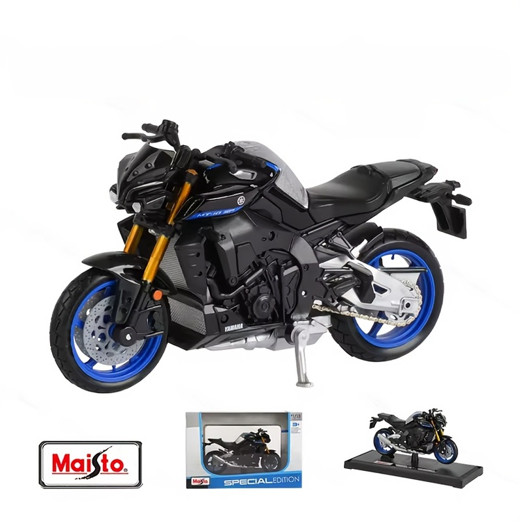 Maisto 1:18 Ölçekli Yamaha MT-10 | Lisanslı Diecast Motosiklet Modeli