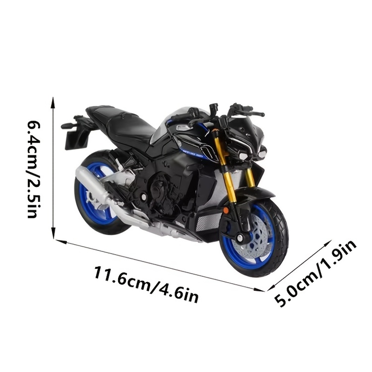 Maisto 1:18 Ölçekli Yamaha MT-10 | Lisanslı Diecast Motosiklet Modeli