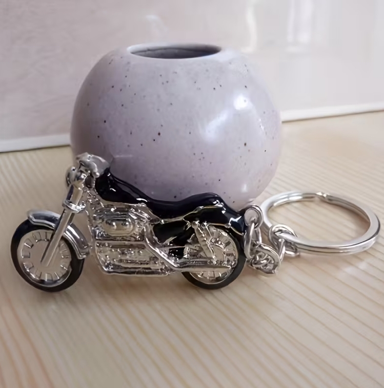 Motosiklet Figürlü Metal Anahtarlık | Çinko Alaşım | Farklı Renk Seçenekleri