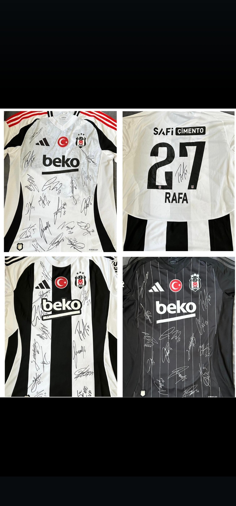 Beşiktaş Tüm Takım imzalı forma 