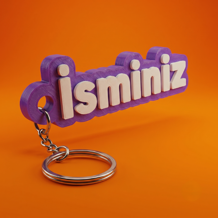 Kişiye Özel İsimli Anahtarlık