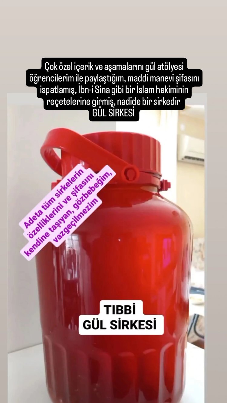 GÜL SİRKESİ ( 1 litre Pet Şişe)