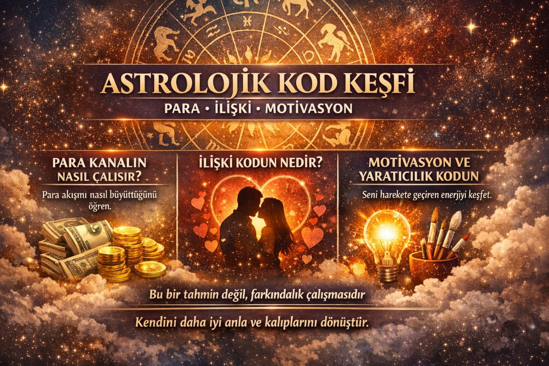 ASTROLOJİK KOD KEŞFİ: PARA • İLİŞKİ • MOTİVASYON