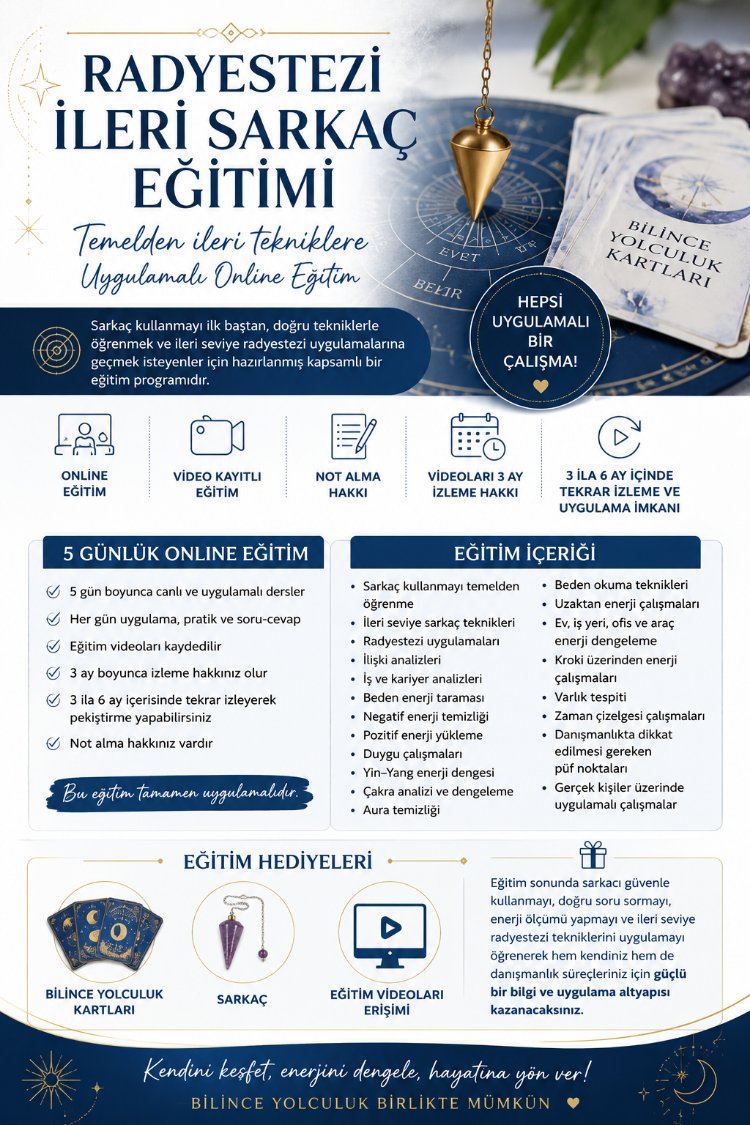 RADYESTEZİ İLERİ SARKAÇ EĞİTİMİ