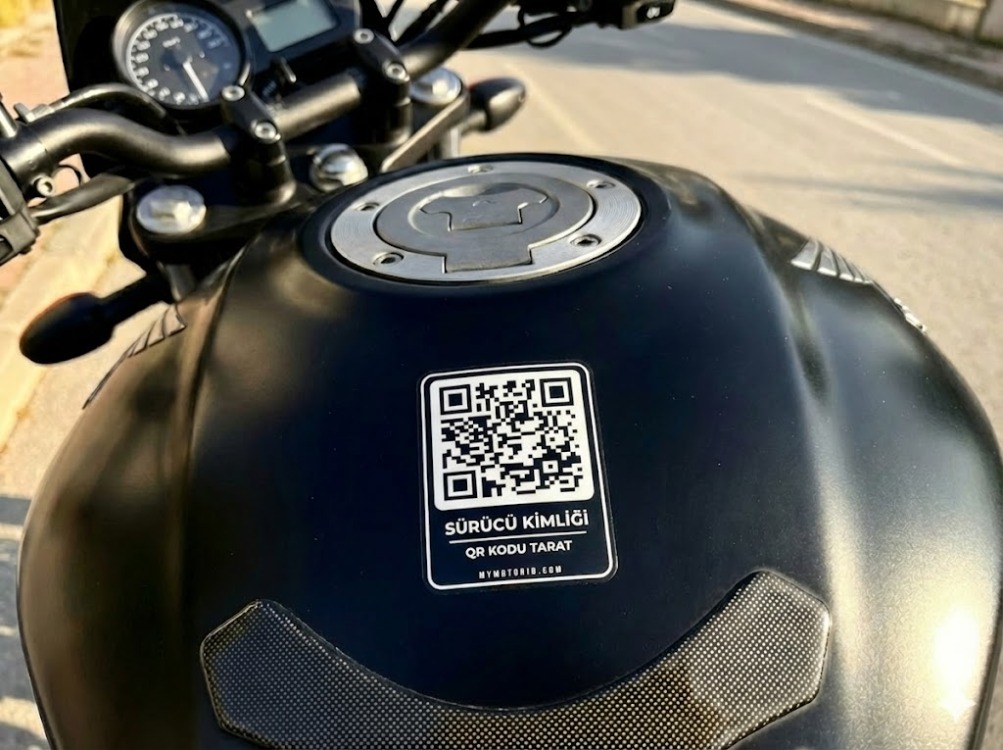 MyMotorID QR KOD STİCKER