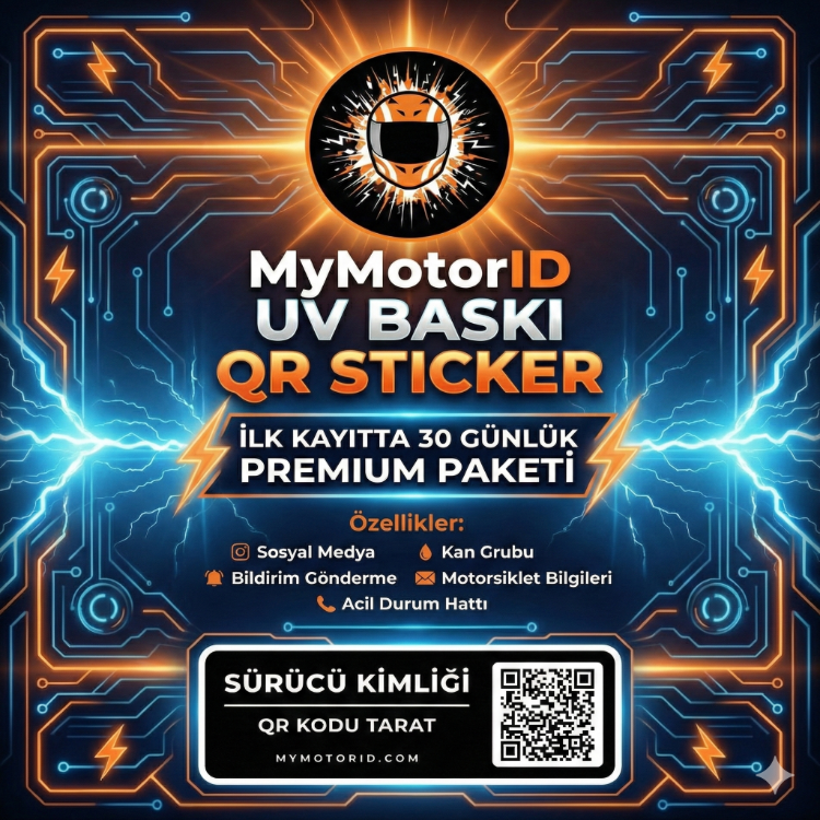 MyMotorID QR KOD STİCKER