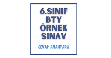 6. Sınıf - 1. Dönem 1. Yazılı Sınav & Cevap Anahtarı