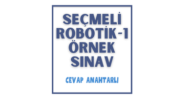 Seçmeli Robotik-1 / 1. Dönem 1. Yazılı Sınav & Cevap Anahtarı 20,00 TL