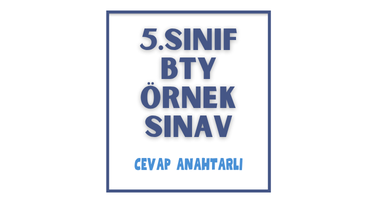 5. Sınıf - 1. Dönem 1. Yazılı Sınav & Cevap Anahtarı