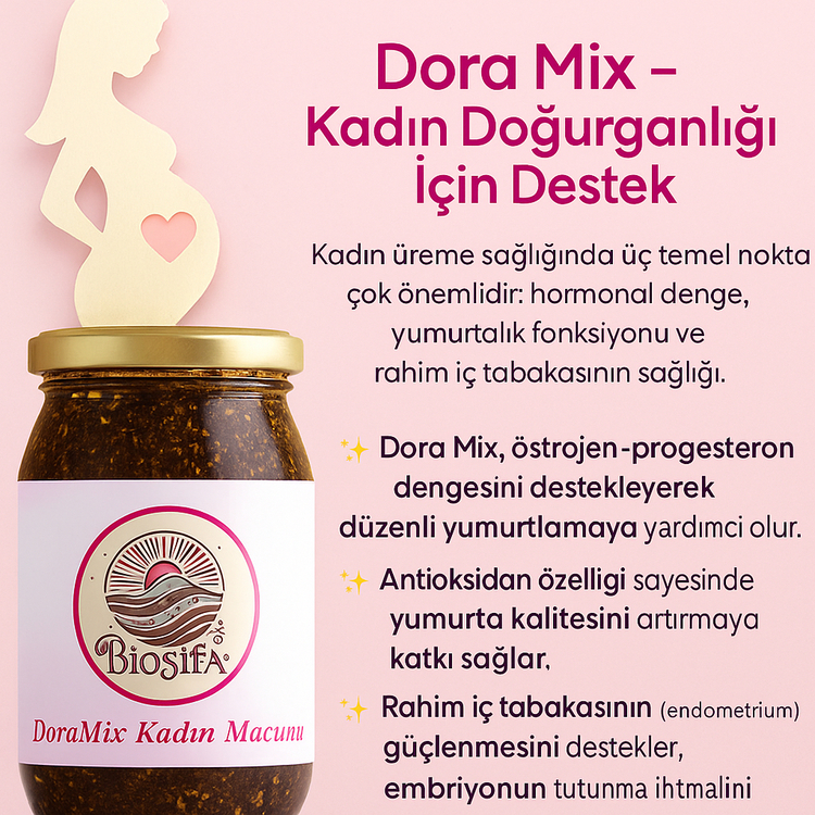 DoraMix – Kadınlara Özel Doğal Doğurganlık Destekçisi 460 gr