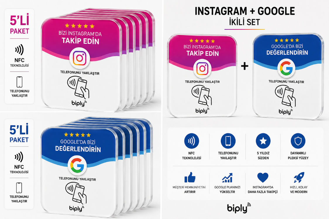 Biply Google Yorum + Instagram Takipçi Toplayıcı