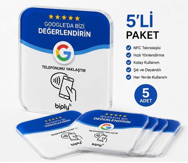 Biply Google Yorum Toplayıcı 5'li