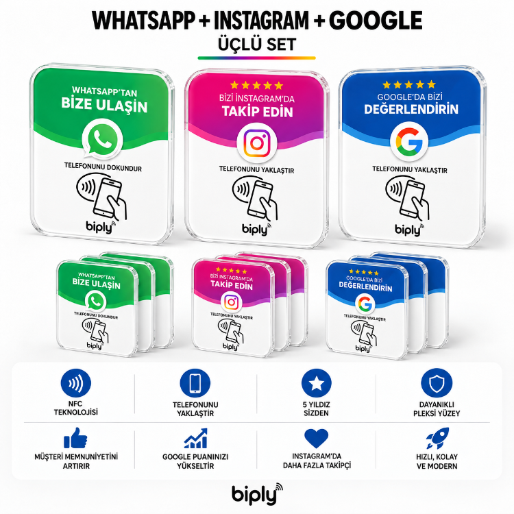 Biply Google Yorum + Instagram Takipçi Toplayıcı + Whatsapp 