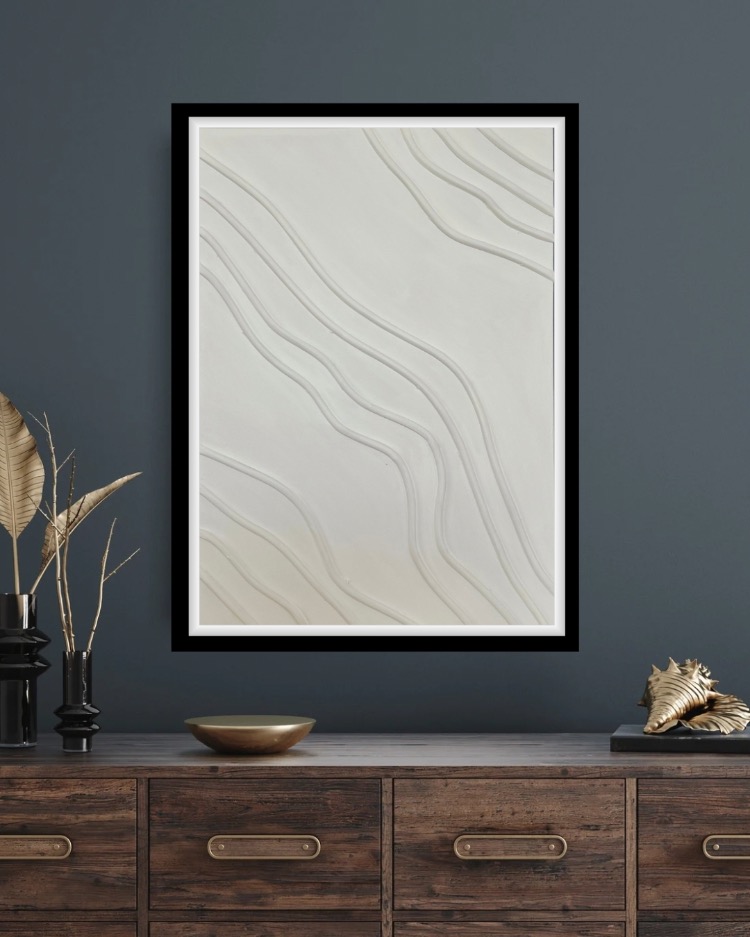 One Line Dekoratif Tablo 35x50