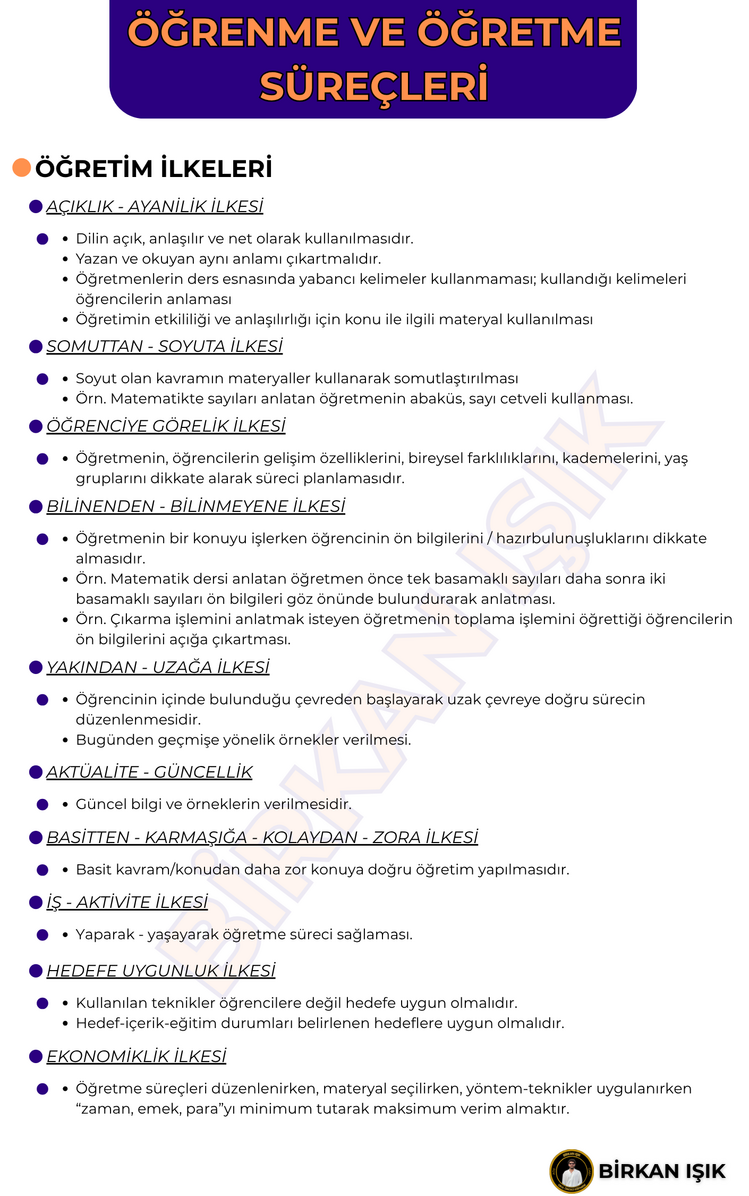 ÖĞRENME ve ÖĞRETME SÜREÇLERİ KONU ANLATIM FASİKÜLÜ (MEB-AGS) (2026)