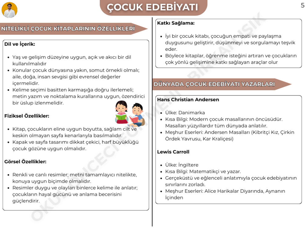 ÇOCUK EDEBİYATI KONU ANLATIM FASİKÜLÜ (2027)