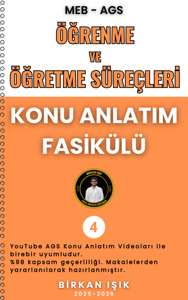 ÖĞRENME ve ÖĞRETME SÜREÇLERİ KONU ANLATIM FASİKÜLÜ (MEB-AGS) (2026)