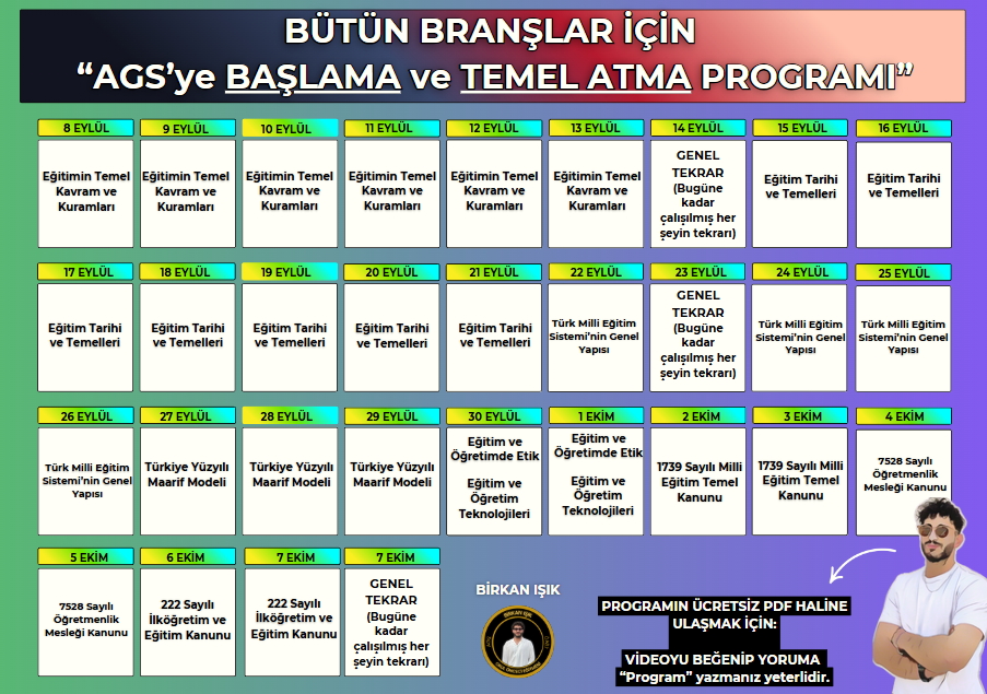 AGS'ye BAŞLAMA ve TEMEL ATMA PROGRAMI (2026)