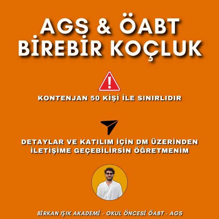 BİREBİR KOÇLUK AGS ve ÖABT - Birkan IŞIK (2027)