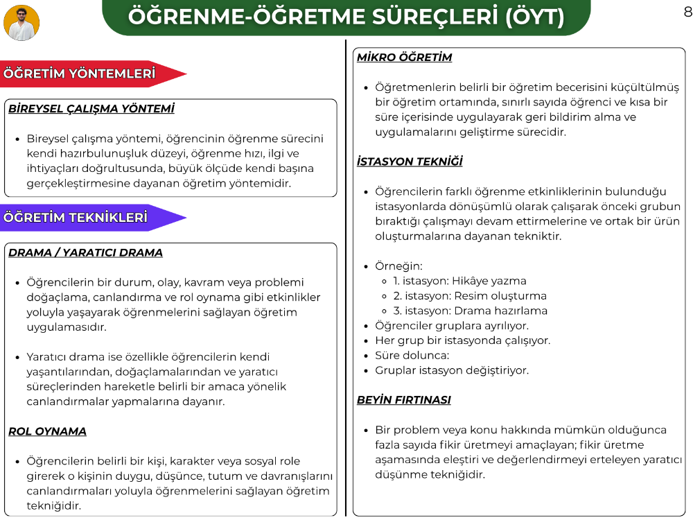 ÖĞRETME-ÖĞRENME SÜREÇLERİ (ÖYT) KONU ANLATIM FASİKÜLÜ (2027)