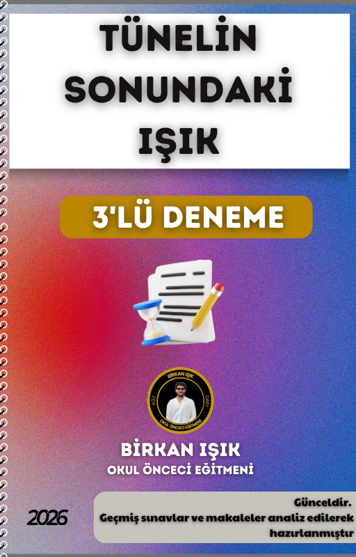 OKUL ÖNCESİ ÖABT 3 ADET DENEME - Tünelin Sonundaki Işık Serisi