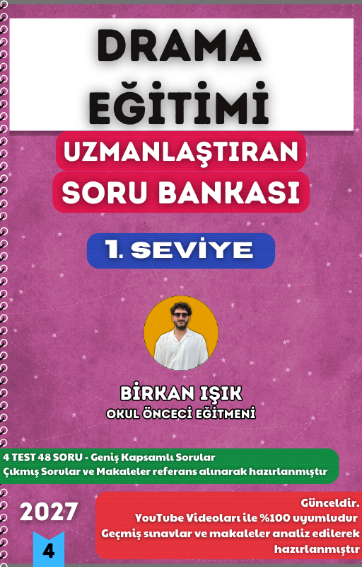 DRAMA EĞİTİMİ SORU BANKASI - 1. SEVİYE UZMANLAŞTIRAN SERİSİ (2027)