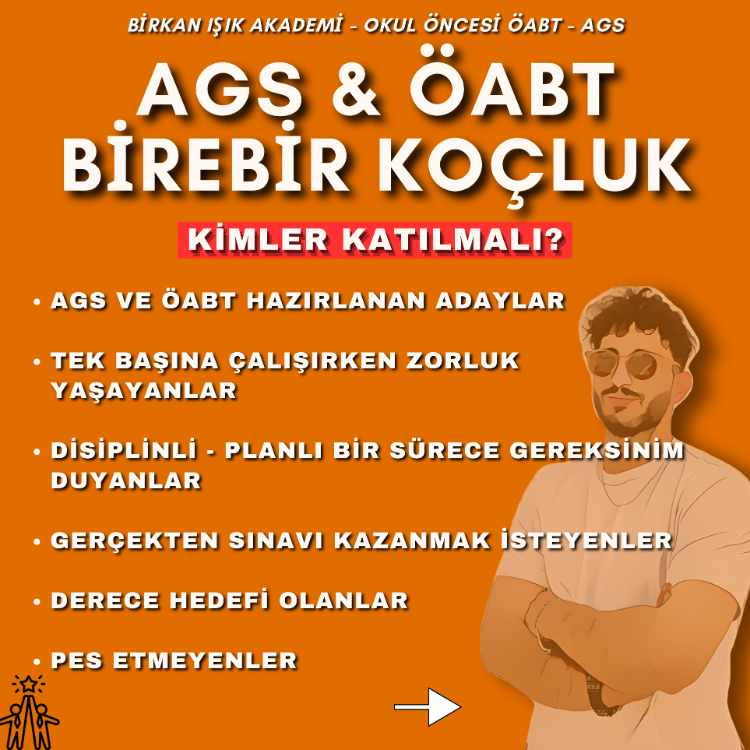 BİREBİR KOÇLUK AGS ve ÖABT - Birkan IŞIK (2027)