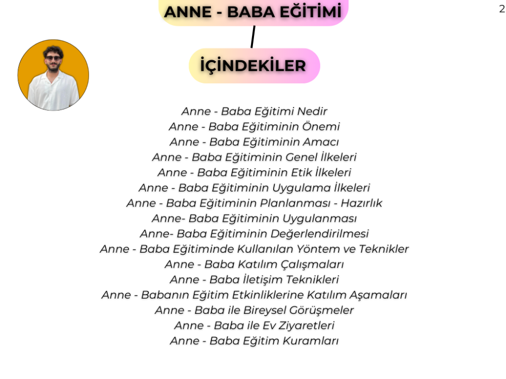 ANNE - BABA EĞİTİMİ KONU ANLATIM FASİKÜLÜ (2027)