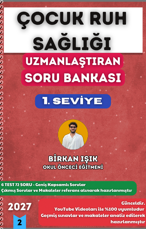 ÇOCUK RUH SAĞLIĞI SORU BANKASI - 1. SEVİYE UZMANLAŞTIRAN SERİSİ (2027)