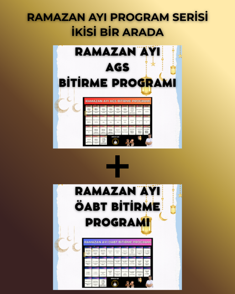 RAMAZAN AYI AGS ve ÖABT'yi BAŞTAN-SONA BİTİRME PROGRAMI (İKİSİ BİR ARADA)