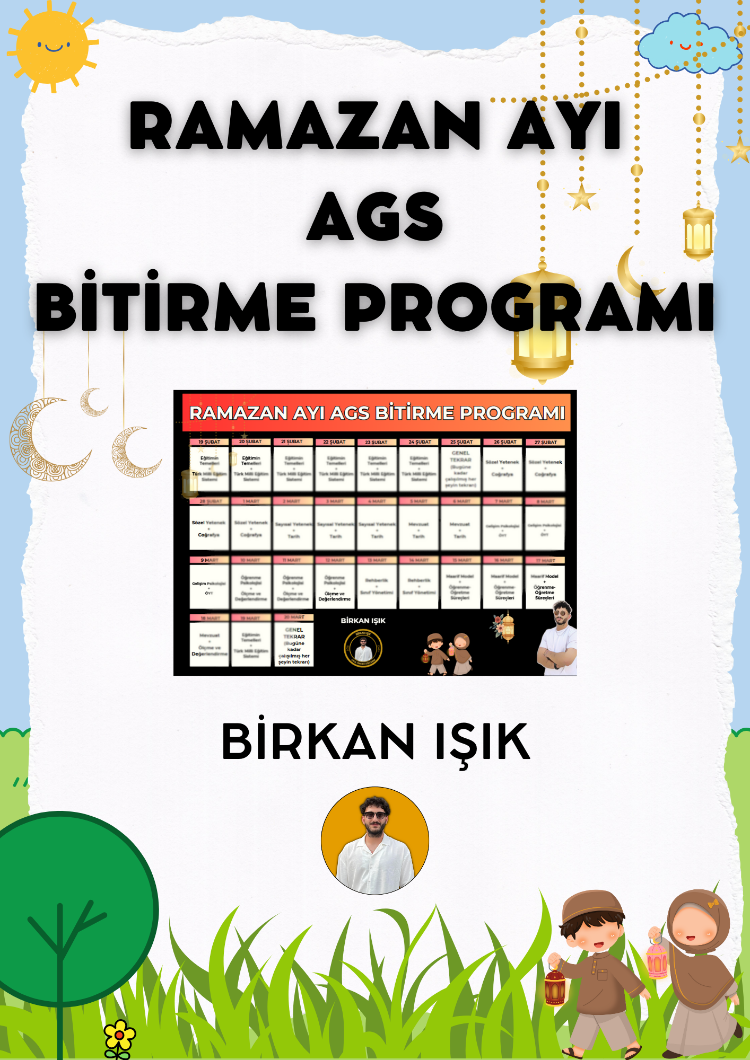RAMAZAN AYI AGS'Yİ BAŞTAN SONA BİTİRME PROGRAMI (2027)