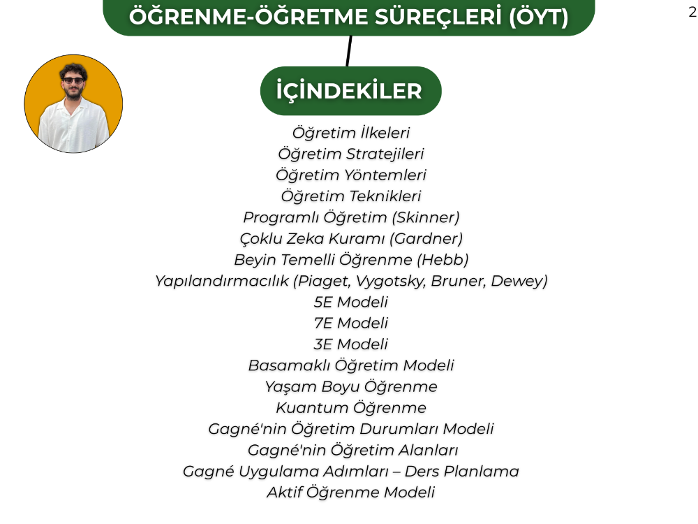 ÖĞRETME-ÖĞRENME SÜREÇLERİ (ÖYT) KONU ANLATIM FASİKÜLÜ (2027)