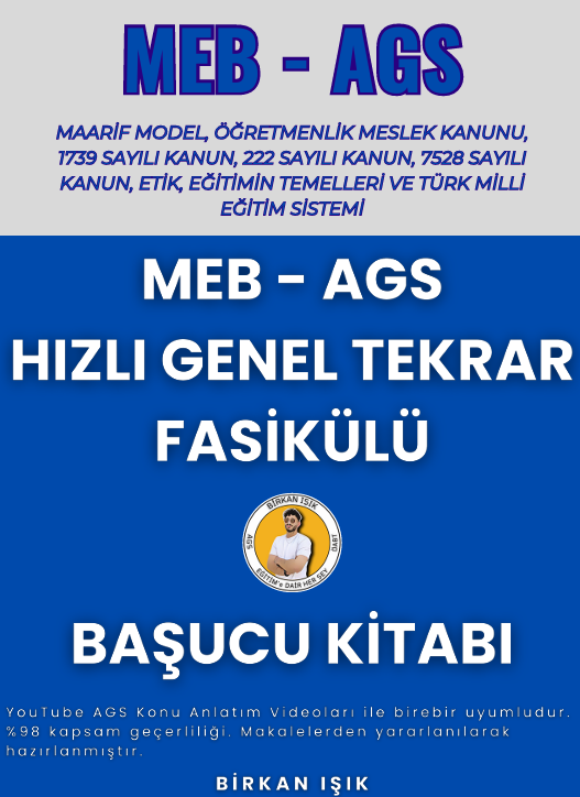 MEB / AGS - HIZLI GENEL TEKRAR FASİKÜLÜ - BAŞUCU KİTABI (2026)