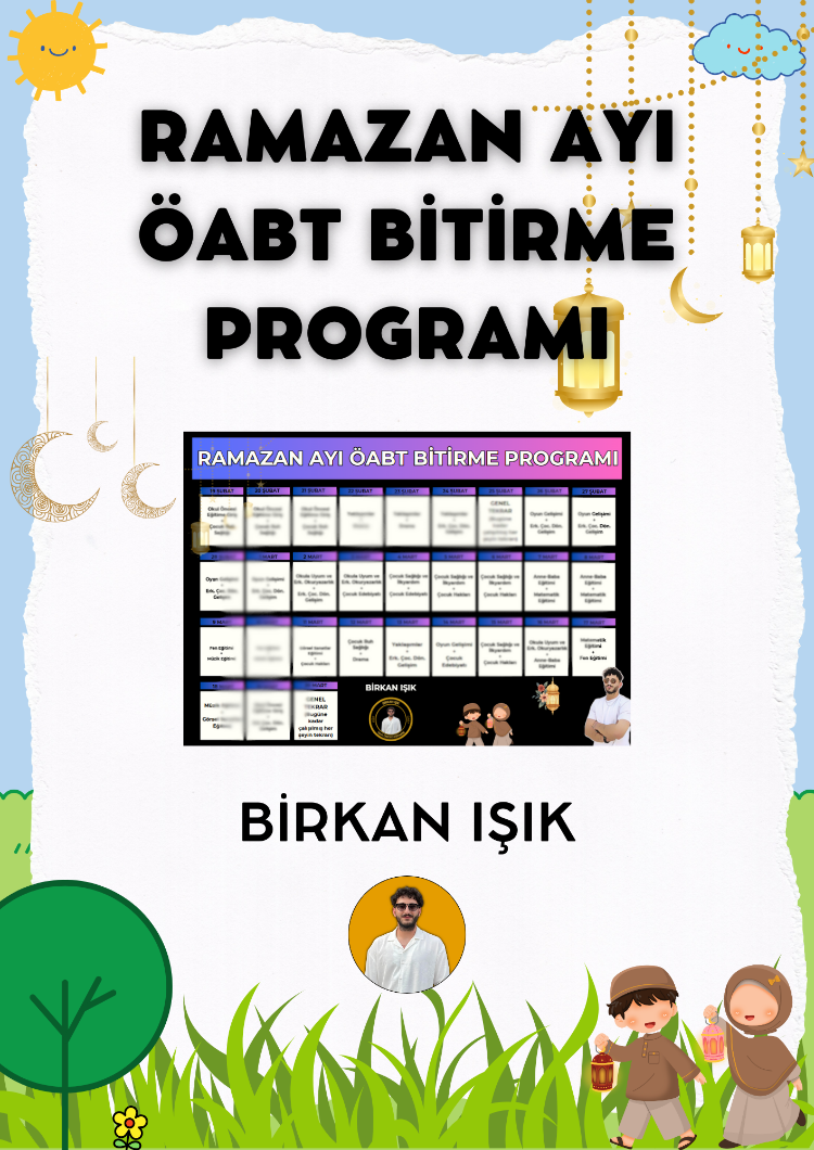 RAMAZAN AYI ÖABT'Yİ BAŞTAN SONA BİTİRME PROGRAMI (2027)