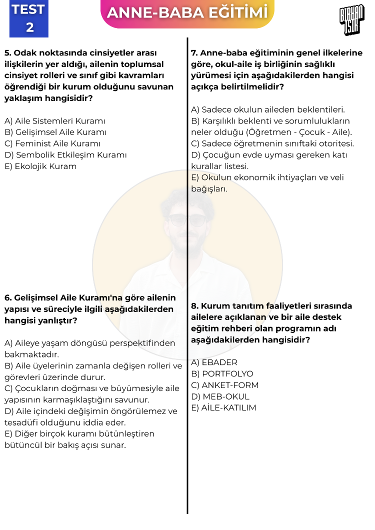 OKUL ÖNCESİ ÖABT TÜM DERSLER SORU BANKASI - 2. SEVİYE ATANDIRAN (Tüm Soru Bankaları)
