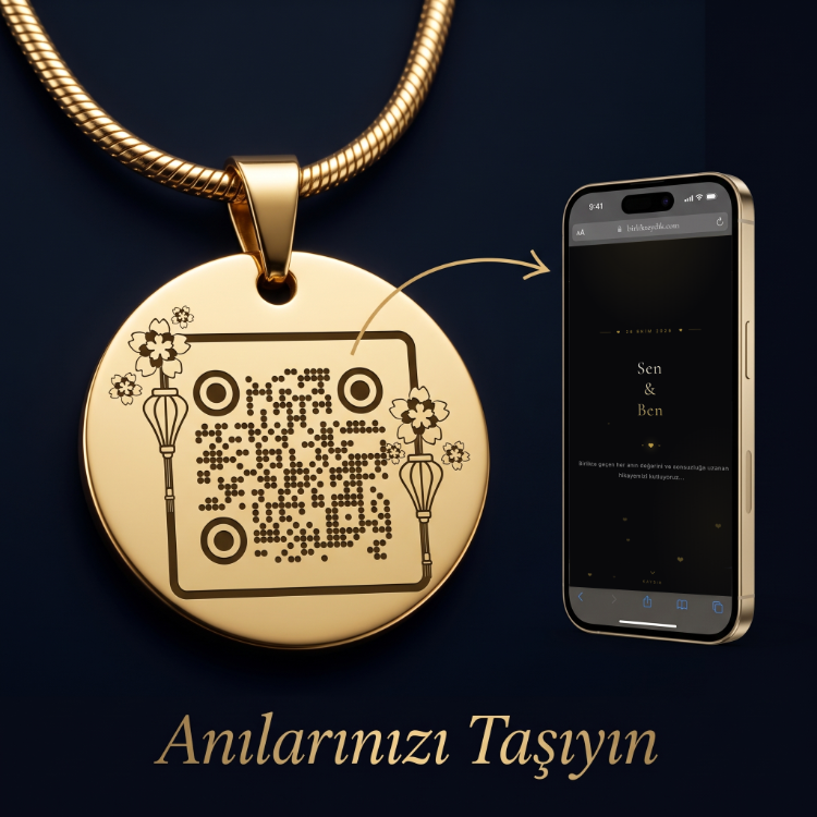 Kişiye Özel QR Kodlu Anı Kolyesi & Dijital Web Sayfası