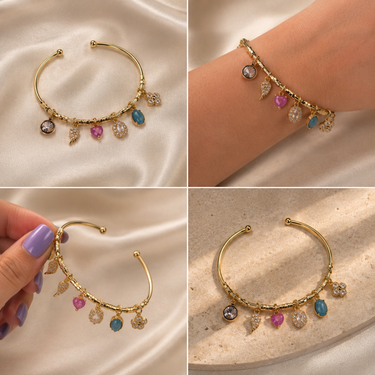 Prenses Charm Detaylı Bileklik
