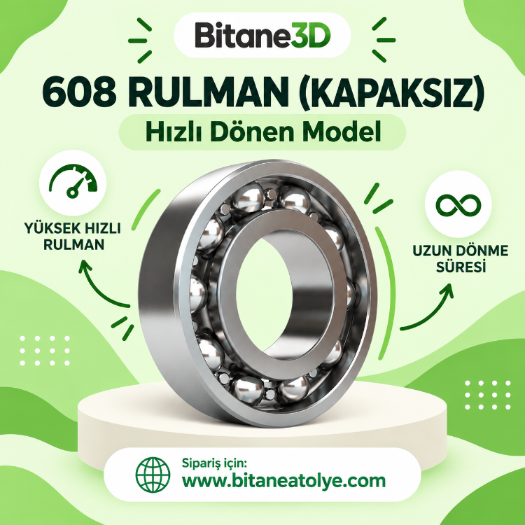 608 Rulman 8x22x7 mm – Spinball ve Fidget Oyuncaklar İçin Yüksek Kaliteli Gressiz Rulman