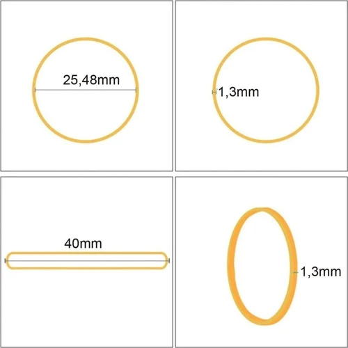 Spinball ve Hoplaç Uyumlu 40mm Beyaz Lastik (1000 Adet)
