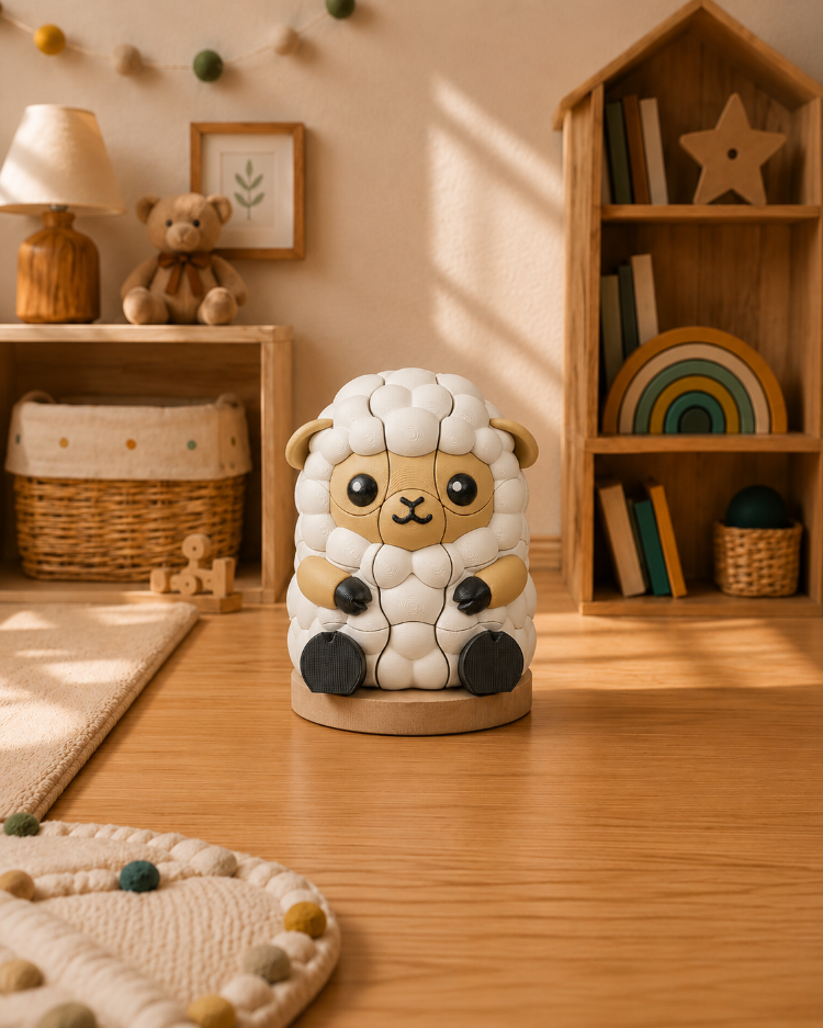 Bitakids Montessori Puzzle (Panda / Kuzu / Ejderha)