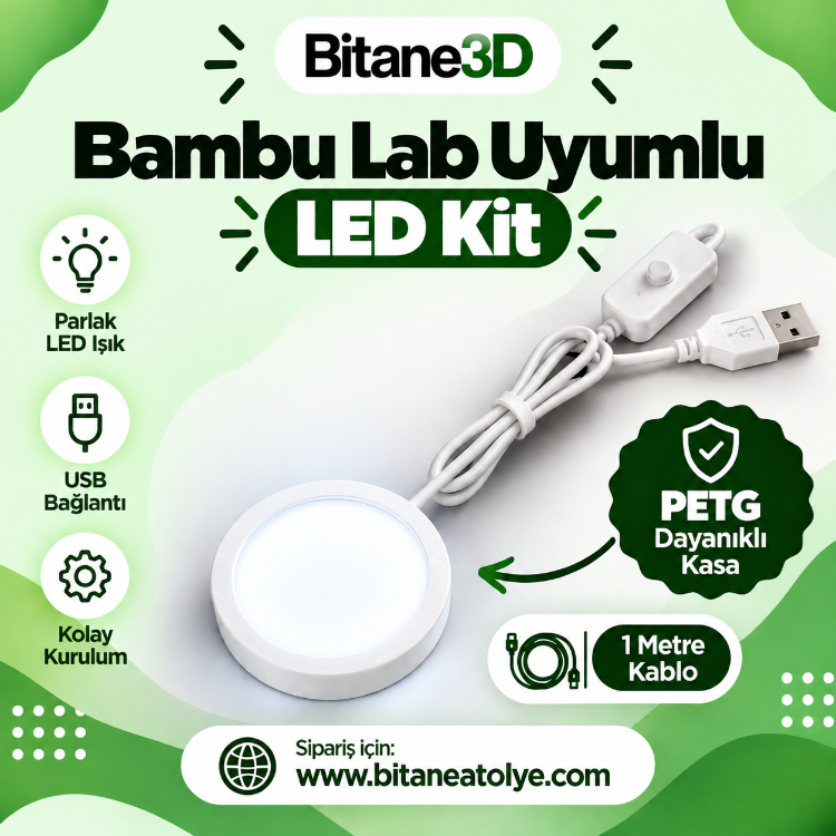 Bambu Lab Uyumlu LED Lamp Kit