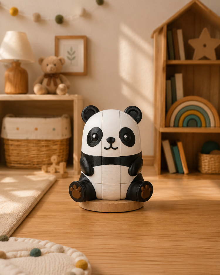 Bitakids Montessori Puzzle (Panda / Kuzu / Ejderha)