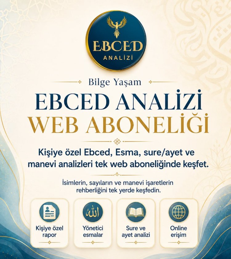 1 Yıllık Web Aboneliği EBCED İle İsim Analizi