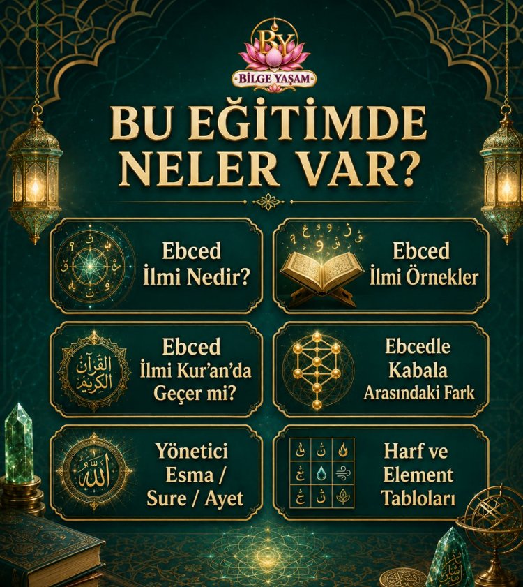 Online Nuru Şifa İlmi Ebced Eğitimi