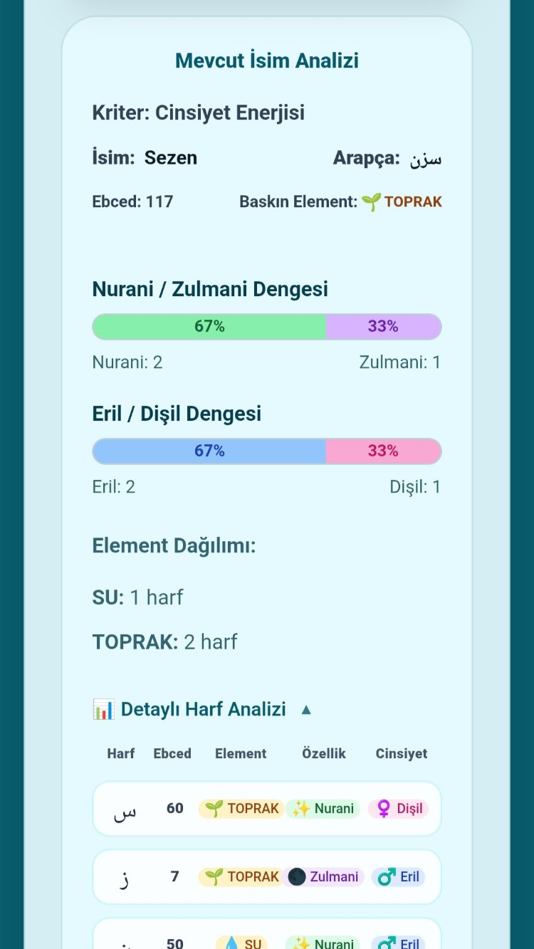 6 Aylık Web Aboneliği EBCED İle İsim Analizi