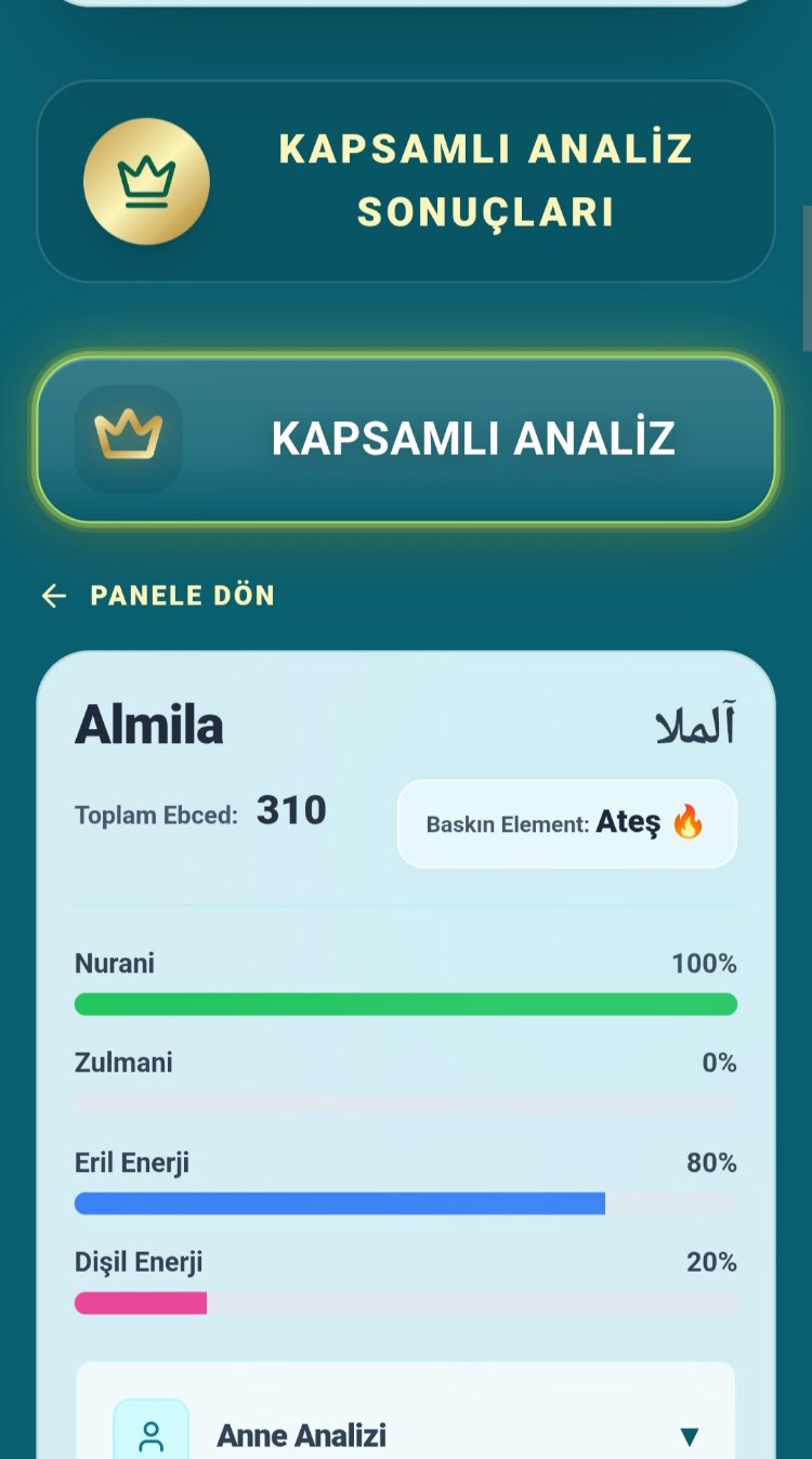 6 Aylık Web Aboneliği EBCED İle İsim Analizi