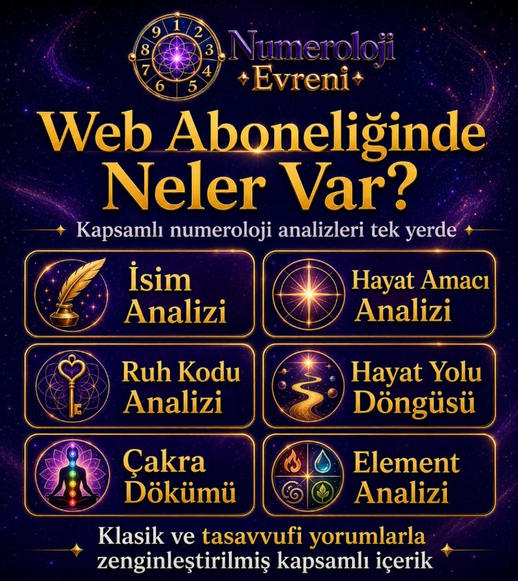 1 Yıllık Yorumlu Numeroloji Web Aboneliği